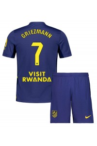 Fotbalové Dres Atletico Madrid Antoine Griezmann #7 Dětské Venkovní Oblečení 2025-26 Krátký Rukáv (+ trenýrky)